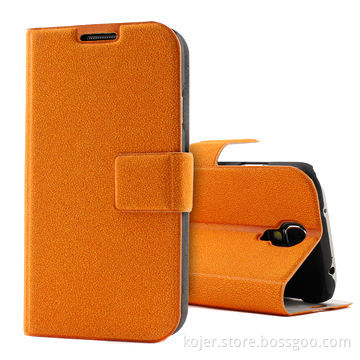 China Supplier Leather Flip Mobile Cases for Samsung Galaxy S4, Cell Phone Accessory